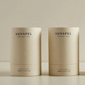 Eco Friendly Modern Cosmetic Packaging Custom Printed Cardboard Tube Cylinder Candle Box Packaging