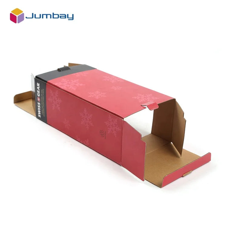 Custom Luxury Manufacture Packaging Gift High Quality Carton Box Red Glass Box With Skylight