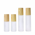 5ml 10ml Frosted clear Glass Roll on Bottle With Wood Grain Cap for Perfume/essential Oil MegaBDM