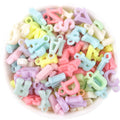 Plastic Mixed Pair of Letter Beads Color Belt Hanging English Letter Beads Pendant Diy Handmade Beaded