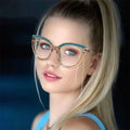 2024 Plastic Wholesale Factory Custom logo Trendy Cat Eyes Frame Optical Eyeglasses Fashion Spectacle Frames Optical Glasses