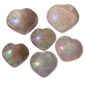 Wholesale Natural Pink Crystal Hearts Aura Rose Quartz Heart