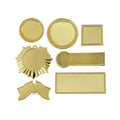 Manufacturer Custom Design Metal Gold Blank Round square Rectangle Star Flag Various Shapes Lapel Pins Name Plate Badge