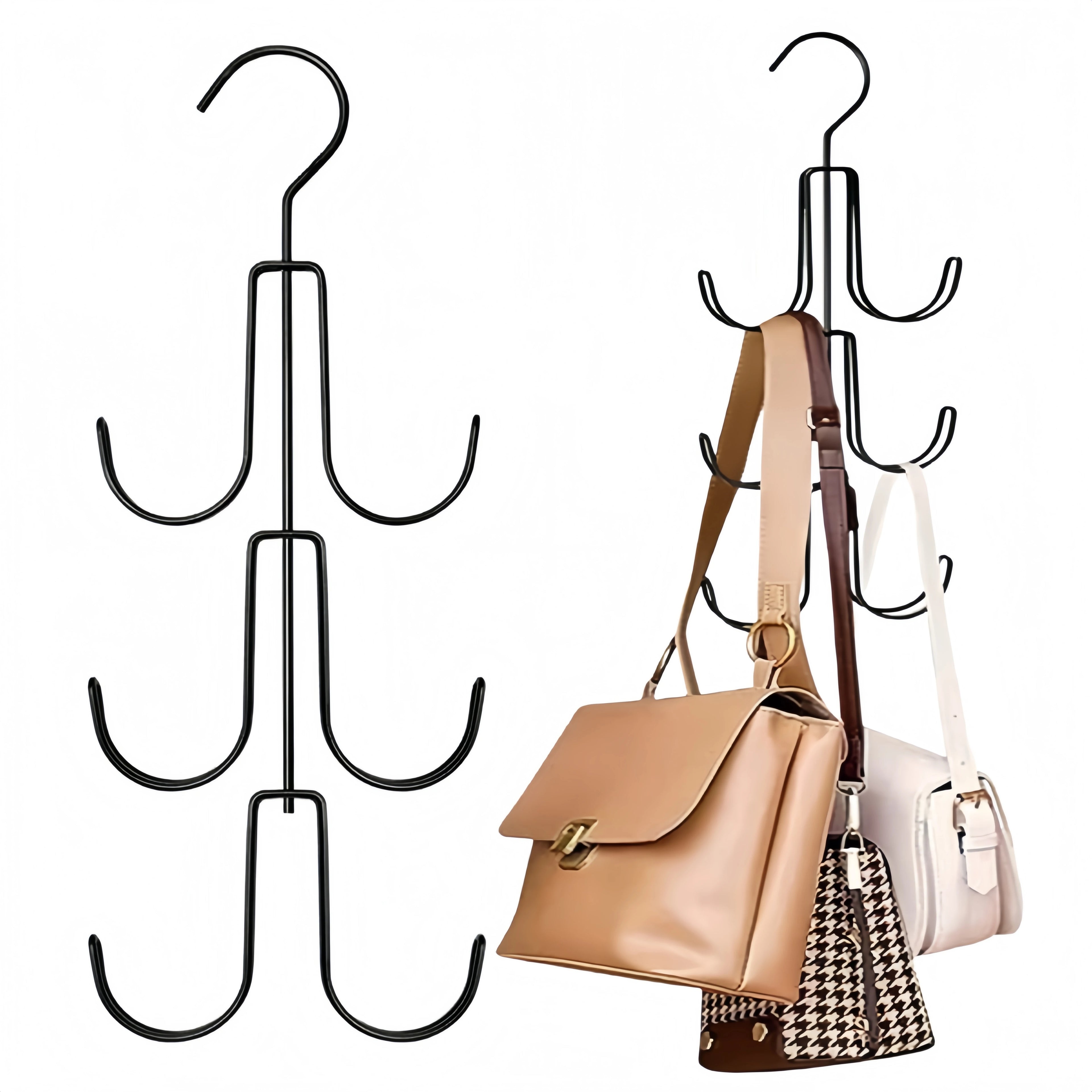 Bag Storage Tool Wardrobe Storage Multifunctional Clothes Rack Traceless Hanging Bag Rack Hat Door Non Perforated Hanging Hook