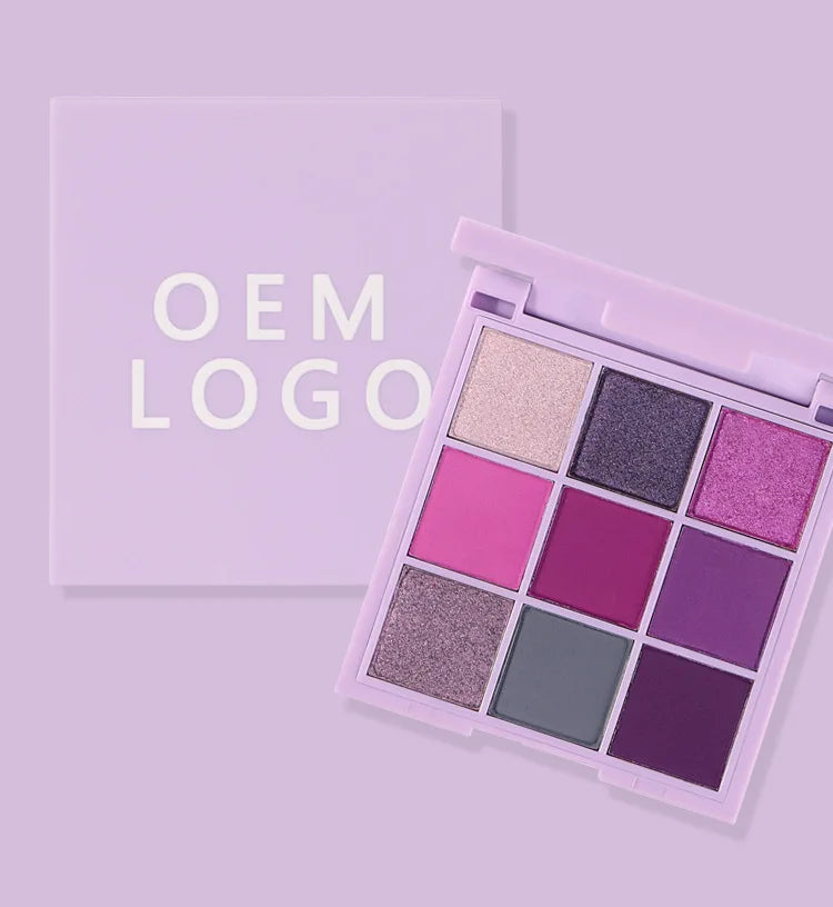 Wholesale 9 Color Cosmetics Makeup Vegan Multichrome Eye Shadow Maquiagem Pressed Powder Metallic Eyeshadow Palette Pigment