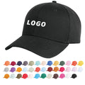 Manufacturer High Quality 38 Solid Color Blank Plain Custom Embroidered Print Logo Cotton Fitted Baseball Cap