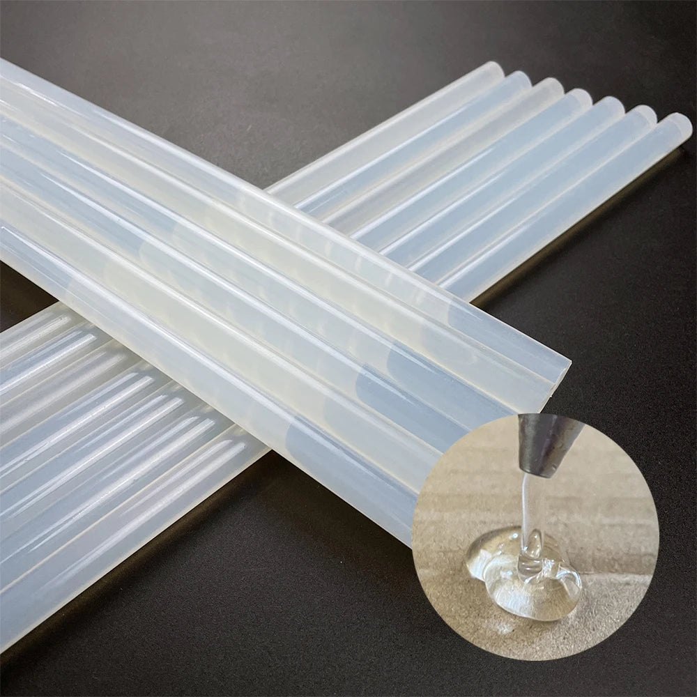 11mm White Semi-Transparent Hot Melt Glue Stick for Wood Resin Photos for Plastic Foam Ceramic Paper Glass Metal Leather