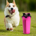 OEM ODM Leak Proof Portable  Travel Outdoor Pet Dog Water Bottle with Food Container Pet Bowls & Feeders