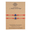BINSHUO Custom Evil Blue Eye Bracelets Jewelry Turkish Lucky 6pcs/set Adjustable Friendship Couple Handmade Braided Bracelet