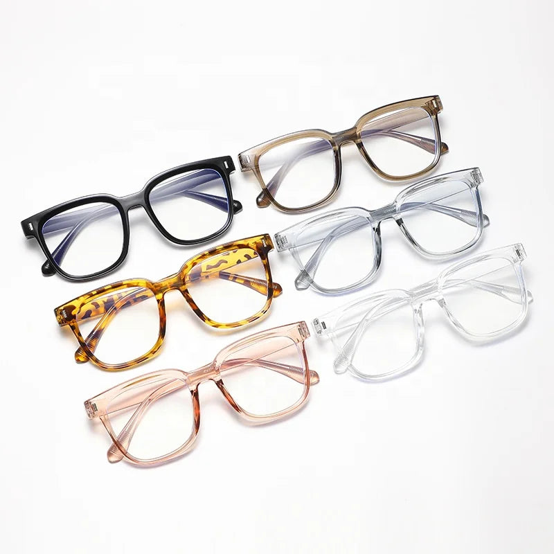 541 Korea Style Big Frame Blue Light Blocking Glasses One Piece Optical Frames MegaBDM