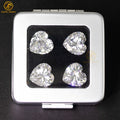 Lab Created Moissanite Gemstone Heart Cut Def Color 6.5*6.5 to 13*13mm Loose Moissanites Stone for Ring Earrings Jewelry Making