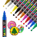 24 Colors Acrylic Marker Rock Painting Kit for Kids Children StonePaint Brush Set Ceramic Glass Wood DlY Crafts Art Supplies