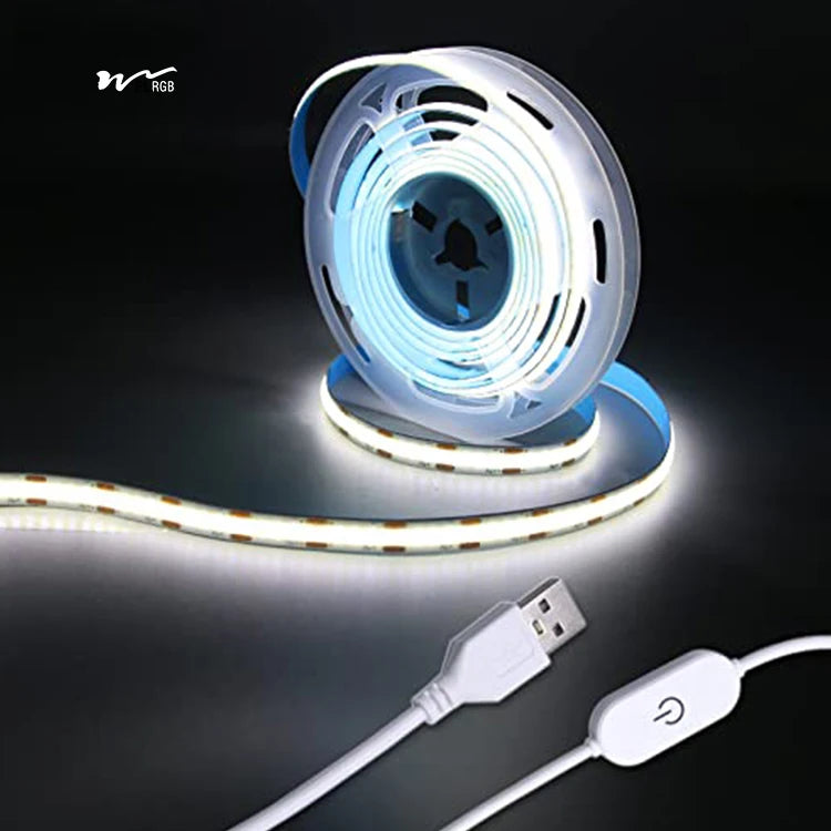 IP20 5V USB LED Bar Strip Lights High Brightness Flexible Soft Home Lighting Remote Control Switch Mode Smart Strip Lights