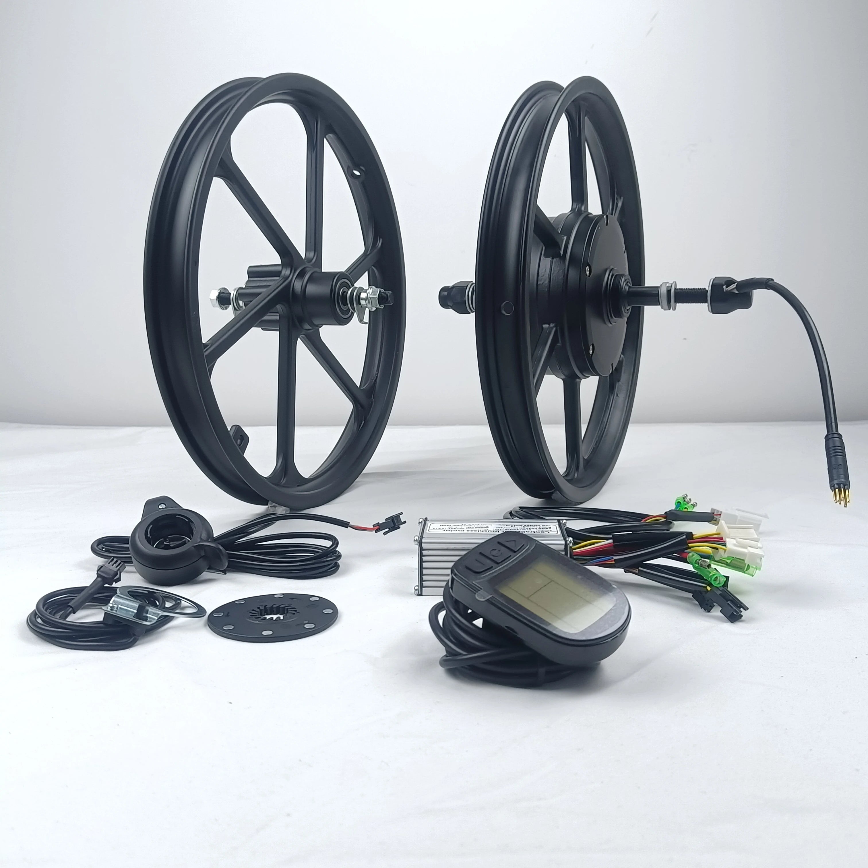 Integrated Motor Wheel 36v 250w KT Controller Kits Ebike Conversion Kit 16 Inch for Folding Ebike With LCD5 Display