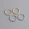 Factory Dropshipping Silver Earrings Jewelry S925 Sterling Silver Hollow Tube Circle Hoop Earrings Women