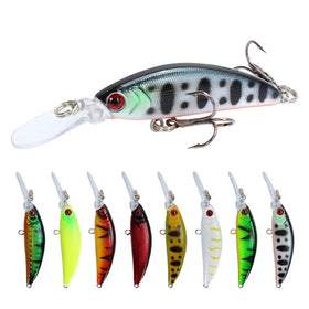 3D Eyes Minnow Lures 7cm Deep Diving Deep Fishing Lures Bait Trolling Lures