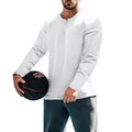Casual Vintage Woven Polyester Men's Long Sleeve T-Shirt with Print Pattern 240g Blank Quick Dry & Breathable Wholesale