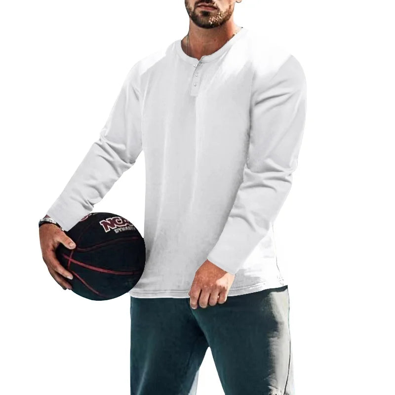 Casual Vintage Woven Polyester Men's Long Sleeve T-Shirt with Print Pattern 240g Blank Quick Dry & Breathable Wholesale