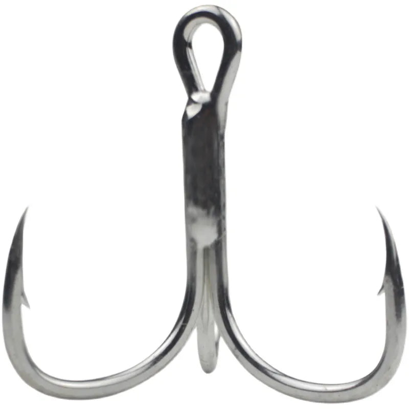 Bold Extra Large Carbon Steel Sea Fishing Iron Plate Triple Hook Fishing With Barbs
