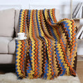 Amity Luxury Modern Solid Soft Warm False Cashmere Throw Blanket Fringe Tassels Cable Knit Home Decor for Sofa & Bed