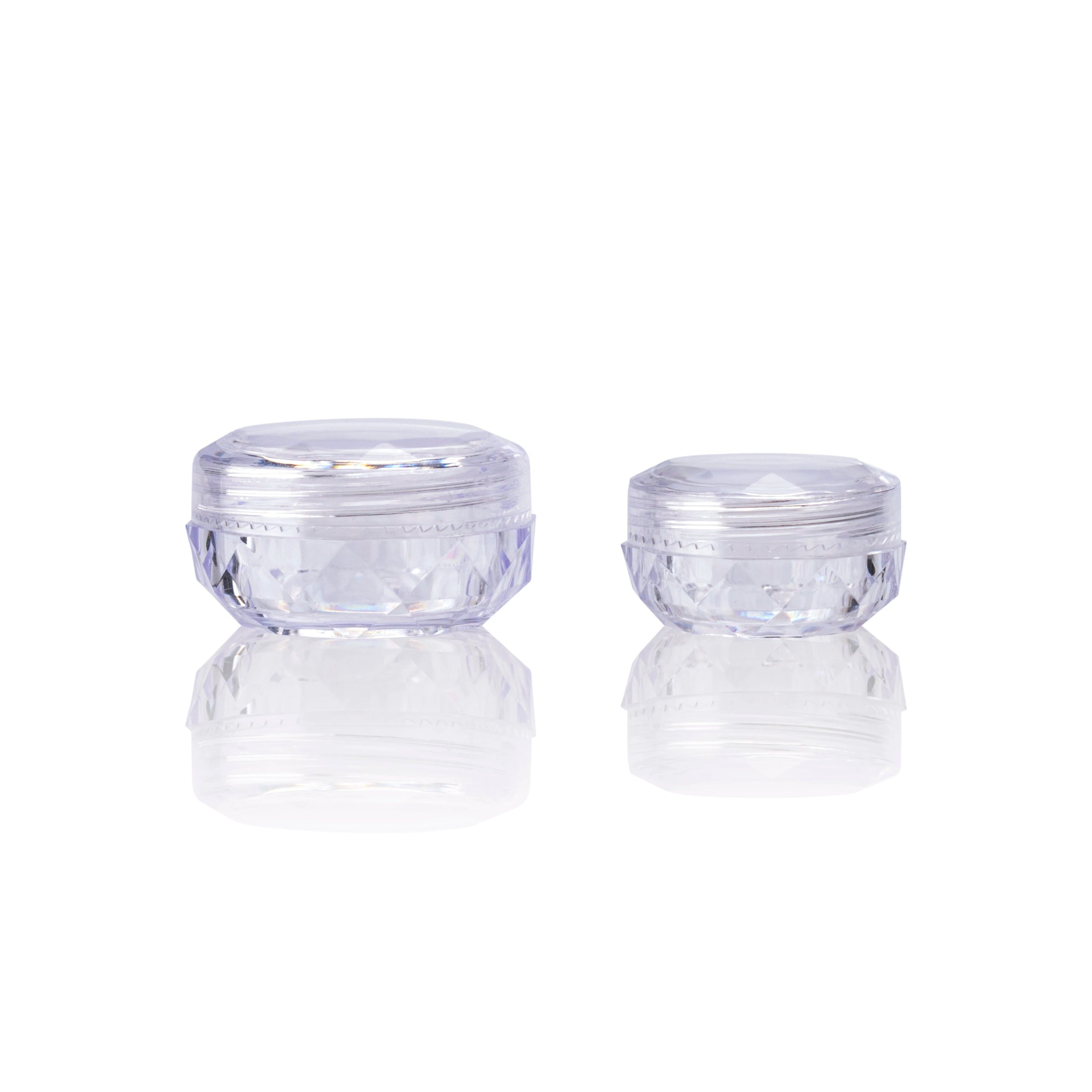 5g 10g Round Plastic Jar Custom Color Cosmetic Pigment Powder Jar with Cap for Cream