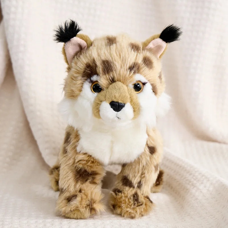 CHIQUE Super Soft Plush Lynx Plush Toy with PP Cotton Filling and Mesh Lining 20cm Stress Relief Gift