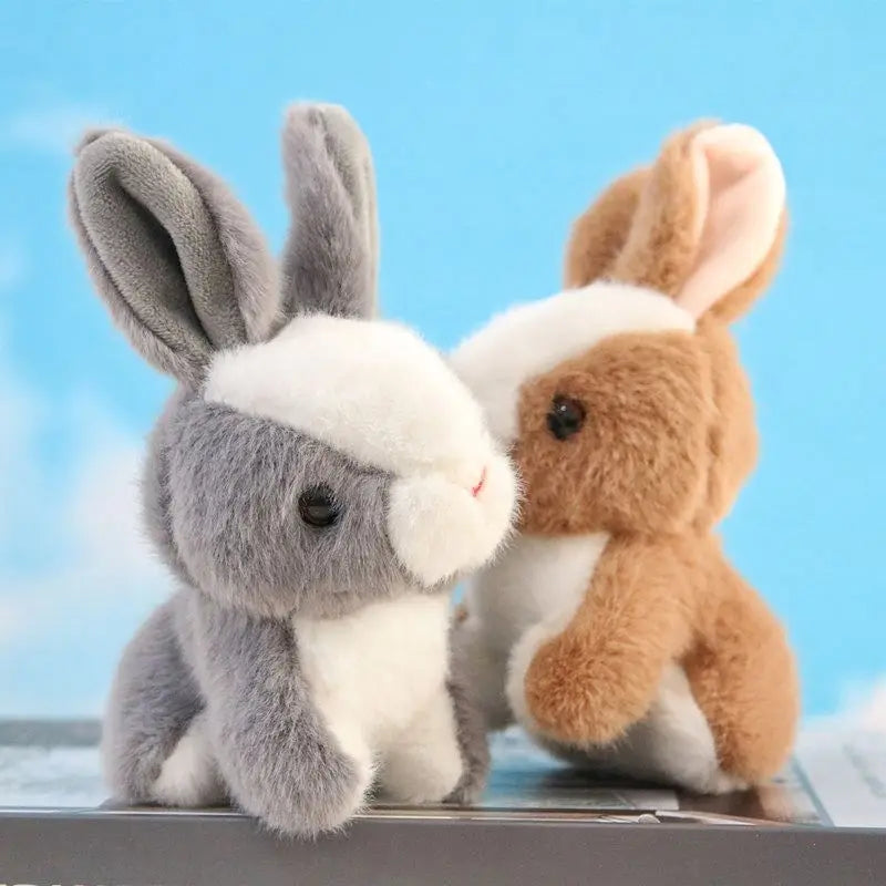 Promotion Kawaii Plush pink Bunny Rabbit Plush Keychains Toys Creative Cute Plush Doll Bunny Keychain Stuffed Animals Wholesale