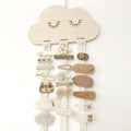 DIY Hanger Storage Room Decoration Wood Jewelry Organizer for Hair Clips Bows Cloud Eyelash Cotton Rope