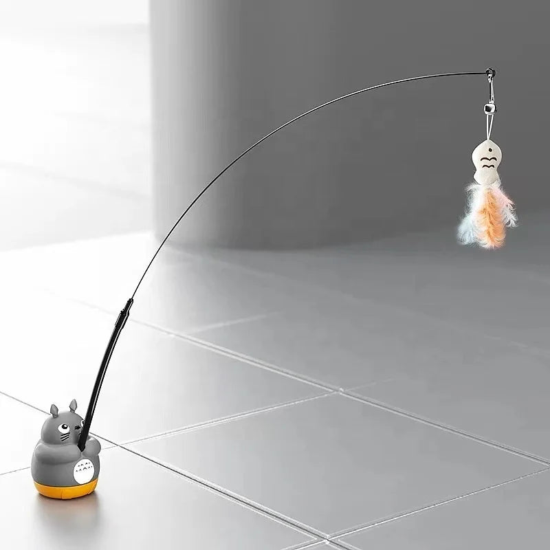 Factory Direct Cat Wand Toys Interactive Simulation Cat Toy Set Cat Teaser Toy for Indoor Self Play