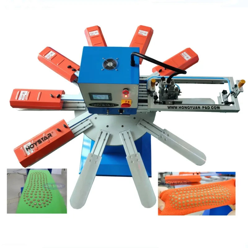 Anti-Skid Silicone Gel Grip and Pilates Socks Screen Printing Machine
