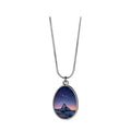 Personalized Made Custom Necklace Pendent DIY Oval Necklaces Sublimation Metal Necklace