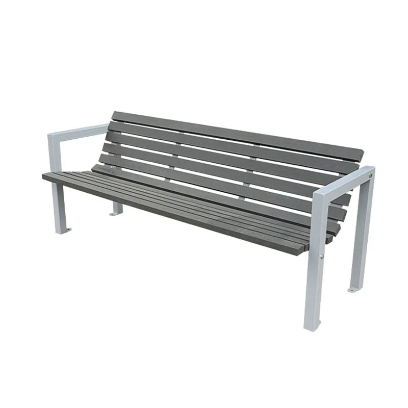 Outdoor Park Hard Solid Wood Bench Seat Exterior Street Bench Seating Public Garden Patio Heavy Duty Chair Benches for Outside
