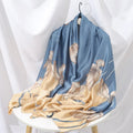 New Design Fashion Floral Printed Hijab Muslim Woman Shawl Elegant Ladies Long Satin Silk Scarf