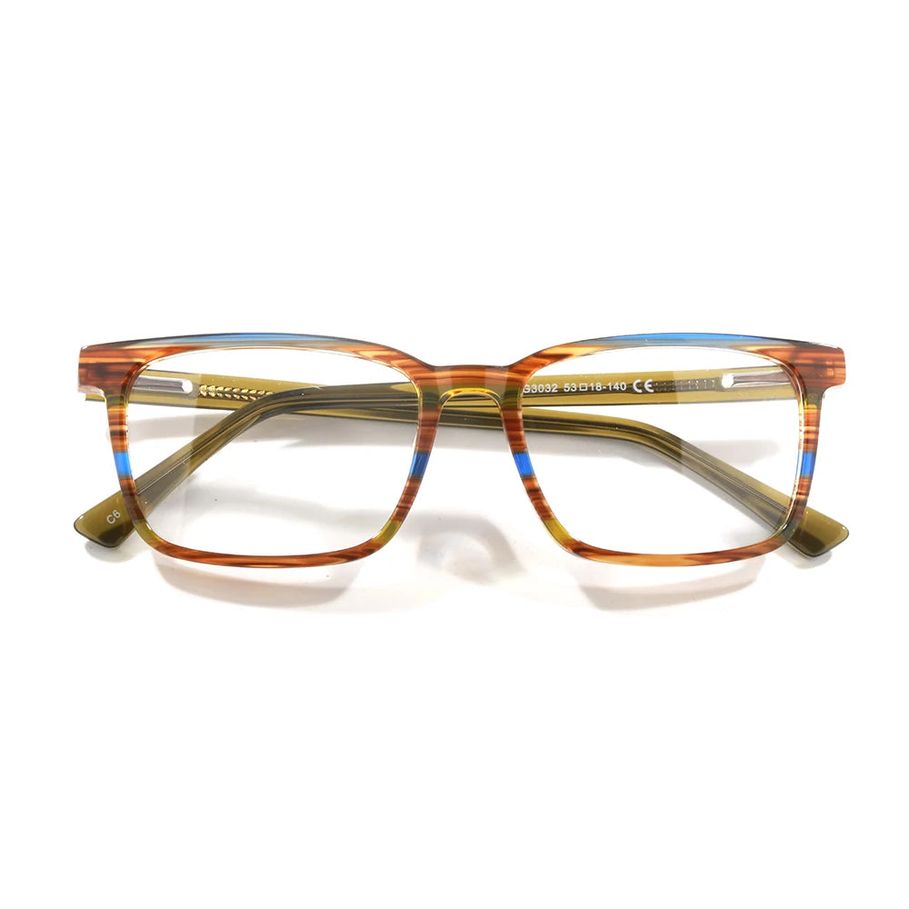 G3032 New Design Bulk Stock square Optical Acetate Eyewear Eyeglasses Glasses Frame