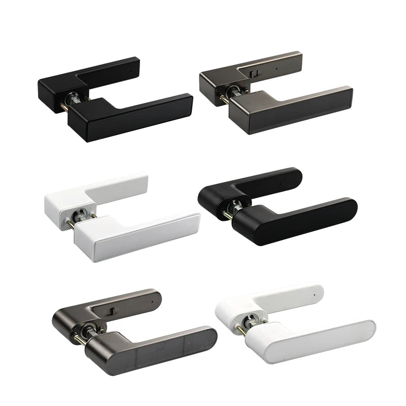 Smart Design Zinc Alloy Single Latch Magnetic Door Lock Button Hidden Silent Door Locks