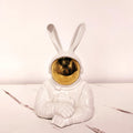 Factory Customized Home Decoration Ceramic Art and Craft Decoration Astronaut Gilded Ceramic Luxury Decor