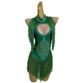 Fashion Sequin Rhinestone Stage Performance Jumpsuits Singer Rompers Festival Outfit Pole Dance Leotard Women One Piece Bodysuit