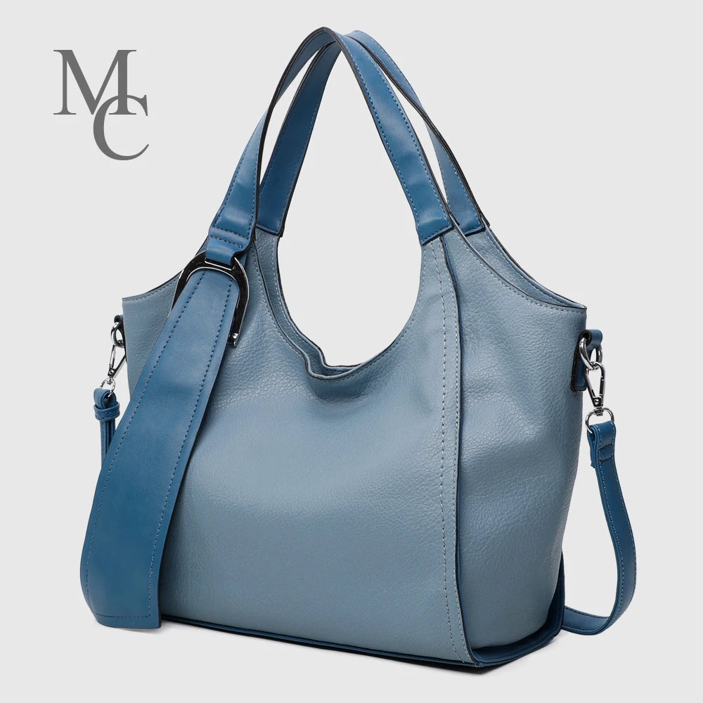 Minissimi Brand Customized logo Handbag Half PU Leather Cheap  Casual Shoulder Handbag for Ladies