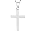 European and American 925 Sterling Silver Cross Pendant Necklace Simple and Classic with Gold Plating Popular Charm Pendants