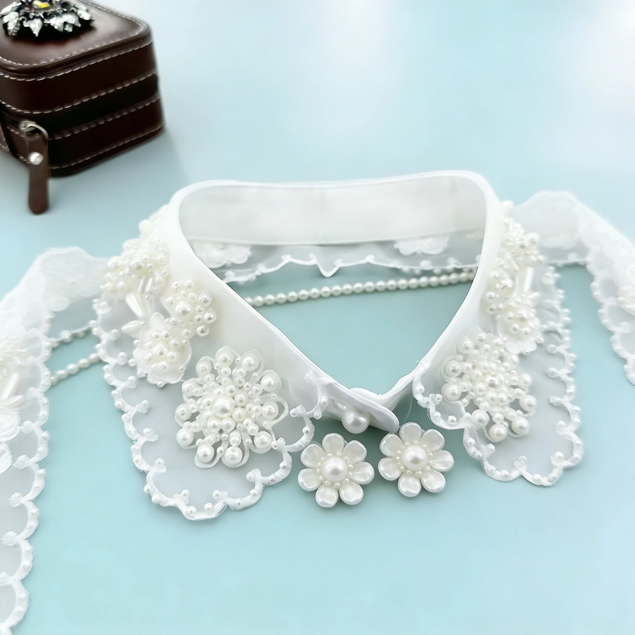 Manufacturer of High Quality Fashion Accessories Collar De Perlas Moda Hombre Naturales Piedra Fake Collar t Shirt for Men