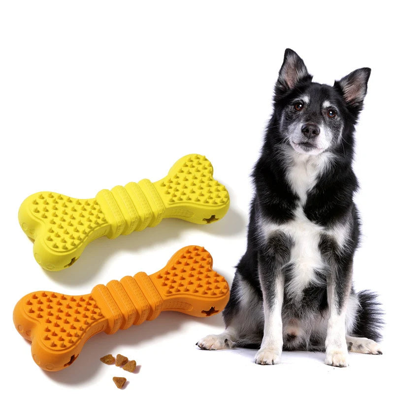100% Latex Durable Dog Chewiing Bone for Agressive Chewer Bone Chew Toy
