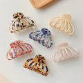GENYA Tortoise Shell Hair Claws Custom Logo for Women Leopard Acetate Strong Hold Grip Premium Cellulose Hair Decoration Hair
