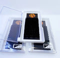 Classic Premium Synthetic Mink Custom Vendor Jet Black Matte Cashmere Eyelash Extension Lash Trays