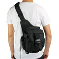 Tactical Fashion Shoulder Waist Fanny Pack Pouch Bum Bag with Zipper Closure for Camping Hiking Outdoor