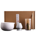 Japanese Matcha Tool Gift Box Ceramic Bowl Bamboo Tea Whisk Custom Packaging