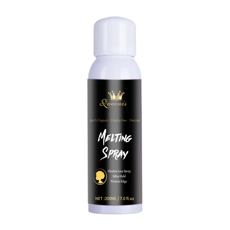 200ml Private Label Lace Glue Spray Long Lasting Hold Water Proof Hair Extension Tool Lace Melting Spray
