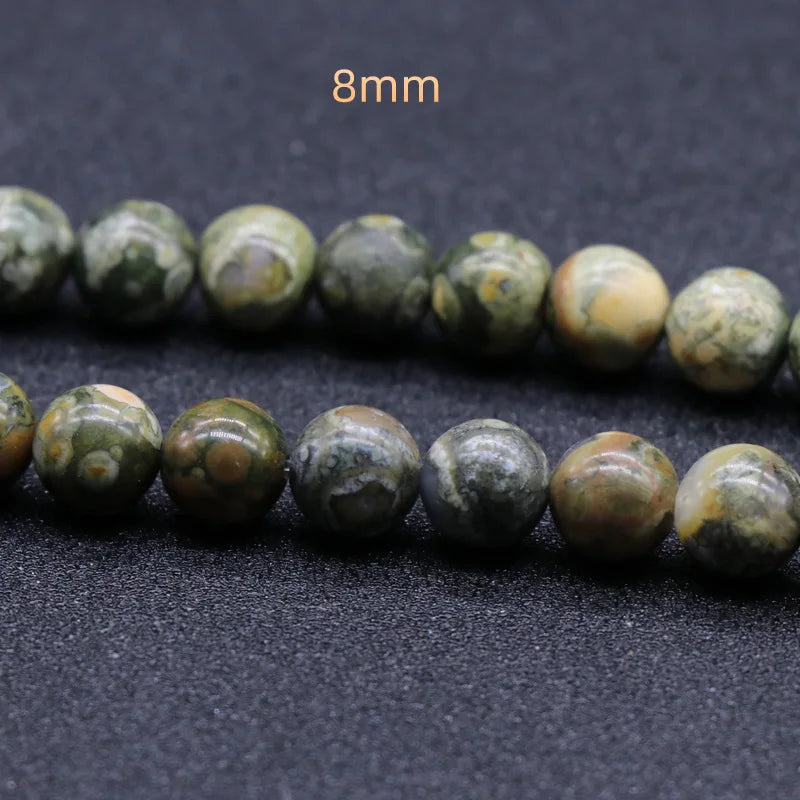 HZ Natural Stone Making Jewelry Loose Beads Material Multi Color Beads Colour Round Kambaba Jasper Beads
