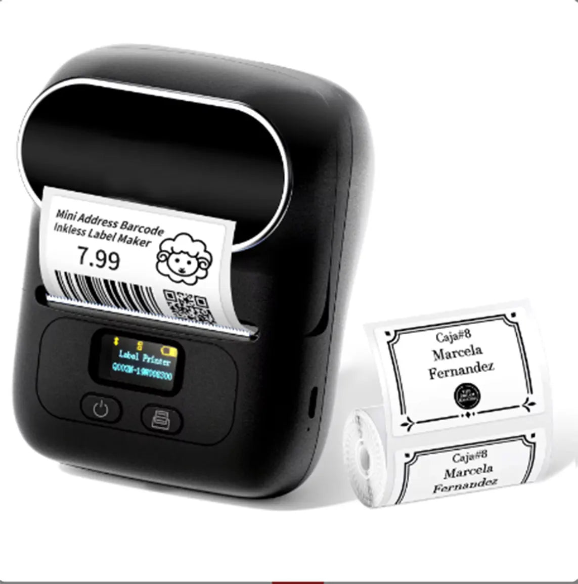 AIMO Original Design Mini Printer M110 Thermal Label Paper Label Roll for Clothing QR Barcode Jewelry Label Roll