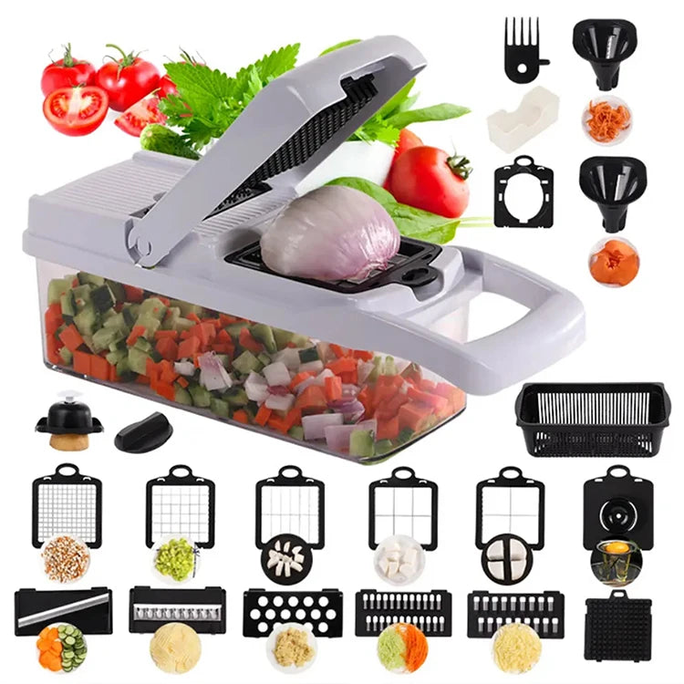 22 in 1 Multifunctional Kitchen Vegetable Cutter Manual Slicer Online Fruit Potato Peeler Vegetable Chopper Grater Slicer