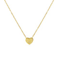 Stainless Steel Minimalist Dainty Letter Heart Shape Pendant Stacking Necklace